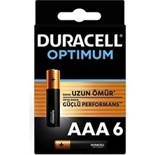 3 Adet  Duracell Optimum Ince Kalem 6'lı Aaa