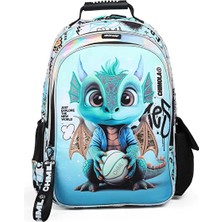4 Adet Chimola Cute Dragon 16 Sırt Çantası