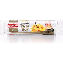 Koroplast Çöp Torbası Hapsetme Vanilya Büzgülü Orta Boy 15'li