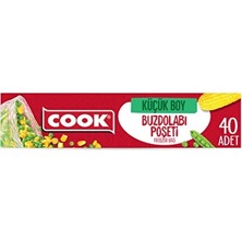 4 Adet Cook Buzdolabı Poşeti Küçük Boy 20X30 cm 40 Yaprak