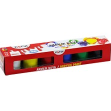 2 Adet  Fatih Akrilik Boya 25ML 6'lı Ü