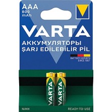 4 Adet Varta Pil Rechargeable Power 2'li Ince Pil 800 Ma