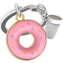 Metalmorphose Donut Anahtarlık Pembe-Gümüş MTM324-01