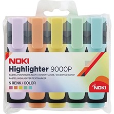 4 Adet   Noki 5'li Pastel Fosforlu Kalem