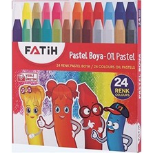 4 Adet   Fatih Pastel Boya 24'ü King Size