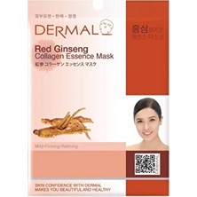 3 Adet  Dermal Kırmızı Ginseng Kolajen Maske