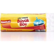 4 Adet Koroplast Çöp Torbası Güçlü Büyük Boy 10'lu
