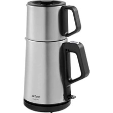 Arzum Teacharm Çay Makinesi AR3149 1 lt Çelik Demlik ile 12 Fincan Kapasiteli Ergonomik Tasarım