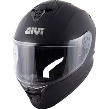 Givi 50.x Parlak Siyah Kapalı Motosiklet Kaskı
