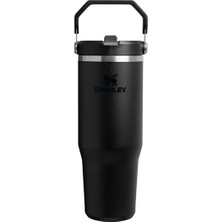 2 Adet Stanley The Iceflow Flip Straw Pipetli Termos Black 0.89 Litre