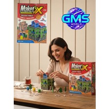 Özgürce Ahşap Maket Boyama Seti, El Beceriği Geliştirici Eğitici Aktivite