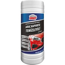2 Adet Autokit Araç Kaporta Koruyucu ve Parlatıcı Temizleyici Islak Havlu Plastik Kutu 50'li