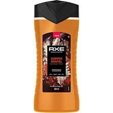 3 Adet  Axe Duş Jeli 3in1 Copper Santal 300 ml