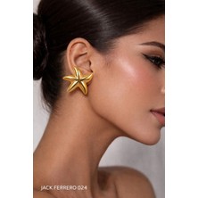 JACK FERRERO Gold Star Çivi Küpe