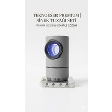 Eser Ticarett Vakumlu Fotokatalitik Sinek Öldürücü Cihaz - Sessiz LED Işıklı Sinek Tuzağı Dumansız Kimyasalsız