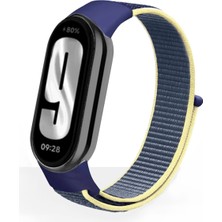 bbtech Xiaomi Mi Band 10/9/8 Uyumlu Hasır Dokuma Cırtlı Kordon Naylon Cırt Spor Kayış
