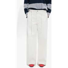 Parfois Kadın %100 Pamuk Ayarlanabilir Ipli Denim Pantolon