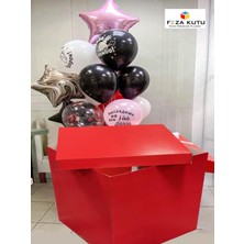 Özgürce Renkli Uçan Balon Kutusu, Doğum Günü ve Partiler Için Eğlenceli Hediye