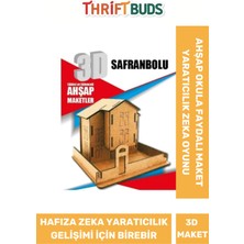Özgürce Eğitici 3D Ahşap Puzzle, Boyanabilir Zeka Geliştirici Oyun, Demonte Maket