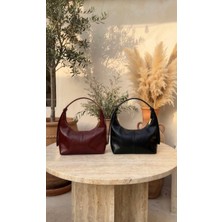 Senel Collection Mono Deri Tokalı Çanta El Omuz