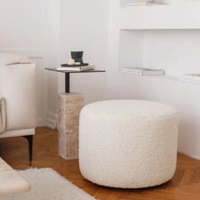 Mobelanza Nevo Puf Beyaz