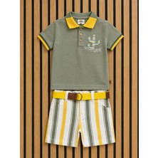 NerKids Erkek Çocuk Kaktüs Desenli Takım