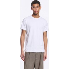 QUALITY WALKING Basic Erkek %100 Organik Pamuklu Kalın Dokulu Regular Fit Bisiklet Yakalı T-Shirt