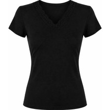 Trender Basic Siyah Kadın Bluz 10717