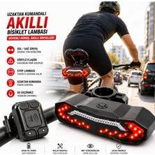 Multizone Akıllı Bisiklet Arka Lamba Sinyalli Stop Işığı Uzaktan Kumandalı Elektronik Alarm Şarjlı Güvenli Sürüş