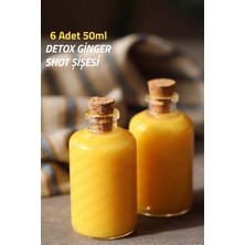 Özgürce 50ML Mini Cam Şişe Seti, Sızdırmaz, Şık ve Hafif, 6'lı Paket
