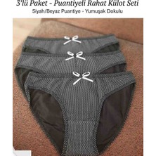Shine Elagance Siyah Kırmızı Mor Ten Renginde 3'lü Aynı Renkte %94 Pamuk %6 Elastan Tutku Kadın Külot