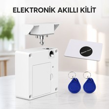 Multizone Akıllı Rfıd Nfc Destekli Gizli Dolap Çekmece Kilidi Elektronik Anahtarsız Manyetik Güvenlik Kilidi