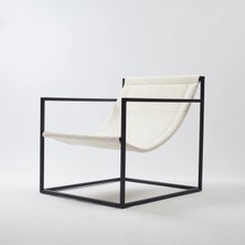 Mobelanza Tera Metal Berjer Beyaz