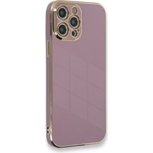 Newface Muratech New Iphone 12 Pro Max Kılıf Volet Silikon - Mor