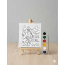 Özgürce Çocuklar Için Minik Korsan Kaptanları Boyama ve Kendin Yap Seti