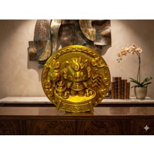 Freya Feng Shui Altın Para Kedisi Tablo Şans, Para ve Bereket Çekim Objesi