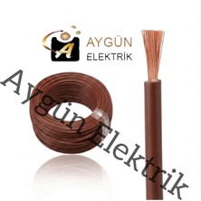 Aygün Elektrik 6 mm Pvc Izoleli Fleksibel Nyaf Kablo -100 Metre Kahve