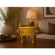 Freya Feng Shui Altın Servet Kasesi – Para Çekim Enerjisi ve Bolluk Sembolü Masa Dekoru