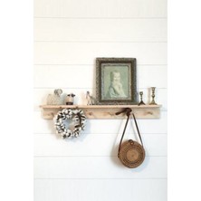 Özgürce Doğal Ahşap Duvar Askılığı, Şık ve Dayanıklı 60 cm Dekoratif Raf