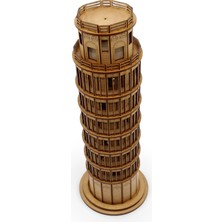 Özgürce Nostaljik Pisa Kulesi Ahşap Maket Kiti, 196 Parça, 3D Puzzle, Büyük Boy