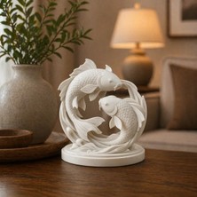 Freya Feng Shui Yin Yang Balık Figürü Uyum Bolluk ve Enerji Dengesi Dekor Objesi