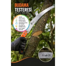Toyfest Kılıflı Kamp Budama Testeresi 330 mm Bahçe Dal Kesme Testere Ergonomik Sap Keskin Diş