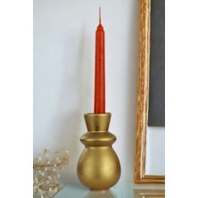 Özgürce Şamdan Mumluk Dekoratif Altın Renk Tealight Mumluk Şık Tasarım