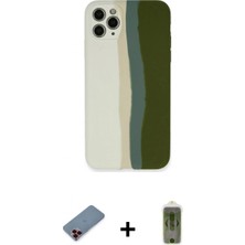Marsilyan™- iPhone 11 Pro Kılıf Yadigar Çizgi - Siyah Joko Magic 5d Hayalet Cam + Kırmızı Metal Kamera Lens Koruma Cam