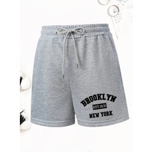 Nıgrum Pargus Brooklyn New York Baskılı Çift Cep Modern Tasarım Erkek Çocuk Bermuda Şort