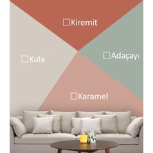 Özgürce Renkli Geometrik Duvar Boyama Seti, Kendin Tasarla ve Yap, Modern Dekorasyon