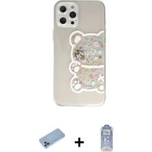 Marsilyan™- iPhone 12 Pro Max Kılıf Eksen Asil Prime - Siyah Joko Magic 5d Cam + Mavi Shine Kamera Lens Koruma Cam