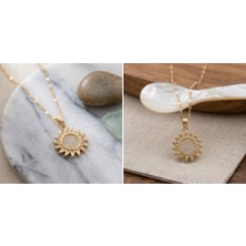 Orluxia Güneş Serisi Papatya Kolye