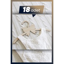 Özgürce Renkli Ahşap Mdf Çocuk Askısı Seti, 18 Adet, Şık ve Dayanıklı Organize