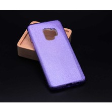 ZM Store Galaxy J6 Uyumlu Kılıf Renkli Simli Parlak Shining Kapak